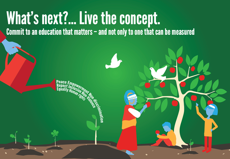 What's next? Live the concept - Commit to an education that matters