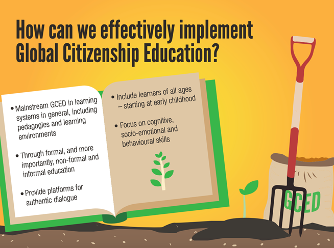 How can we effectively implement Global Citizenship Education?
